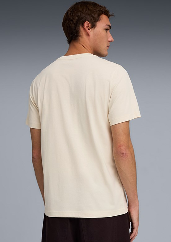 PUMA Ess No.1 Logo - 68253387 Erkek Beyaz Baskılı T-Shirt