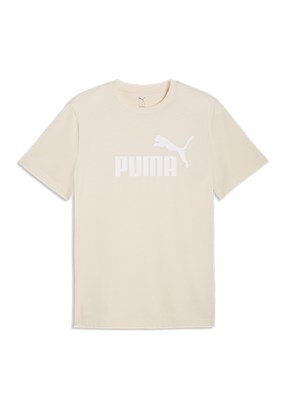 PUMA Ess No.1 Logo - 68253387 Erkek Beyaz Baskılı T-Shirt