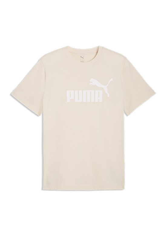 PUMA Ess No.1 Logo - 68253387 Erkek Beyaz Baskılı T-Shirt
