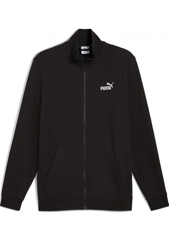 PUMA Ess No. 1 Logo Track - 68258401 Erkek Siyah Baskılı Ceket