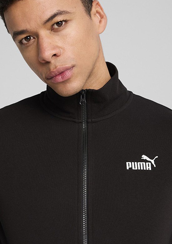 PUMA Ess No. 1 Logo Track - 68258401 Erkek Siyah Baskılı Ceket