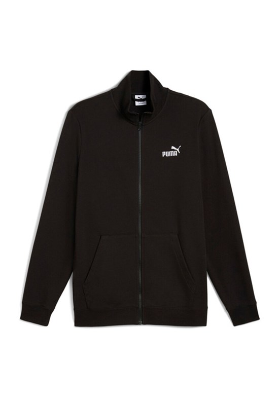PUMA Ess No. 1 Logo Track - 68258401 Erkek Siyah Baskılı Ceket