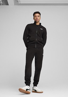 PUMA Ess No. 1 Logo Track - 68258401 Erkek Siyah Baskılı Ceket