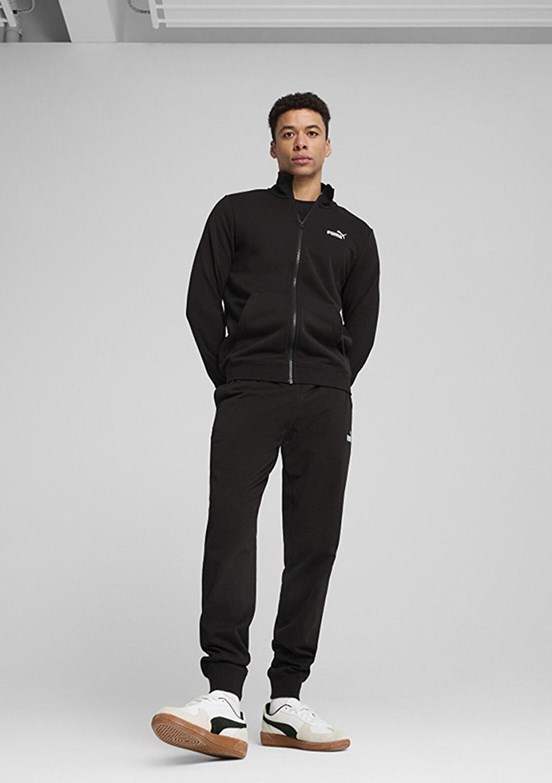 PUMA Ess No. 1 Logo Track - 68258401 Erkek Siyah Baskılı Ceket