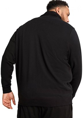 PUMA Ess No. 1 Logo Track - 68258401 Erkek Siyah Baskılı Ceket