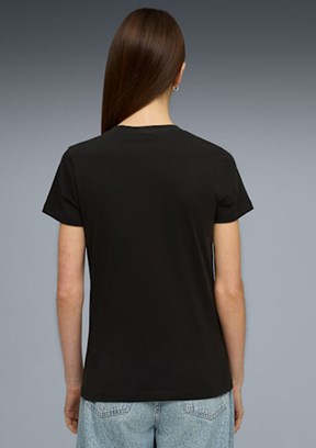 PUMA ESS SCRIPT Tee Siyah Kadın T-Shirt