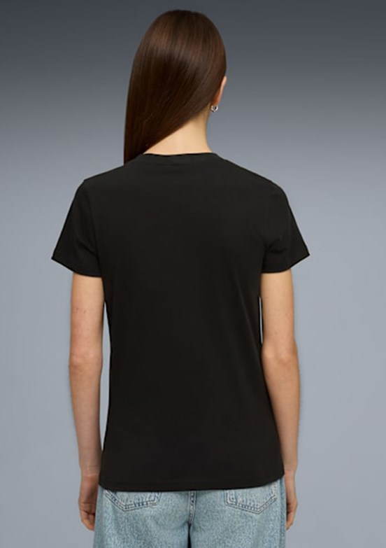 PUMA ESS SCRIPT Tee Siyah Kadın T-Shirt