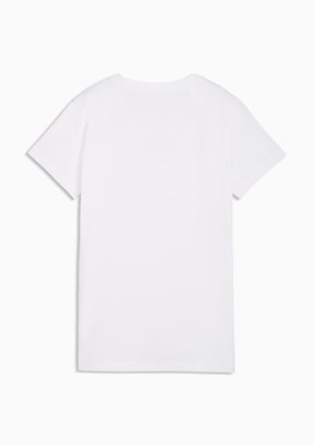 PUMA ESS SCRIPT Tee Beyaz Kadın T-Shirt