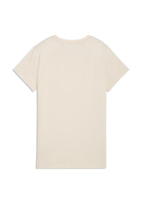 PUMA Ess Script - 69176087 Kadın Beyaz Baskılı T-Shirt