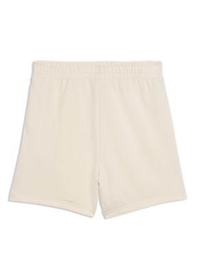 PUMA Ess Script High-Waist - 69176287 Kadın Beyaz Örme Şort