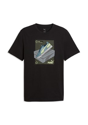 PUMA Graphic - 69177701 Erkek Siyah Baskılı T-Shirt
