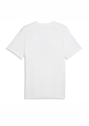 PUMA Graphic - 69177702 Erkek Beyaz Baskılı T-Shirt