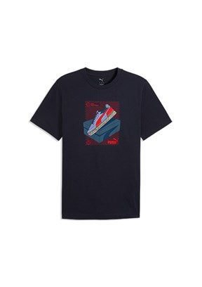 PUMA Graphic - 69177716 Erkek Lacivert Baskılı T-Shirt