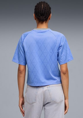 PUMA Sport Relaxed Jersey - 69186060 Kadın Mor Baskılı T-Shirt