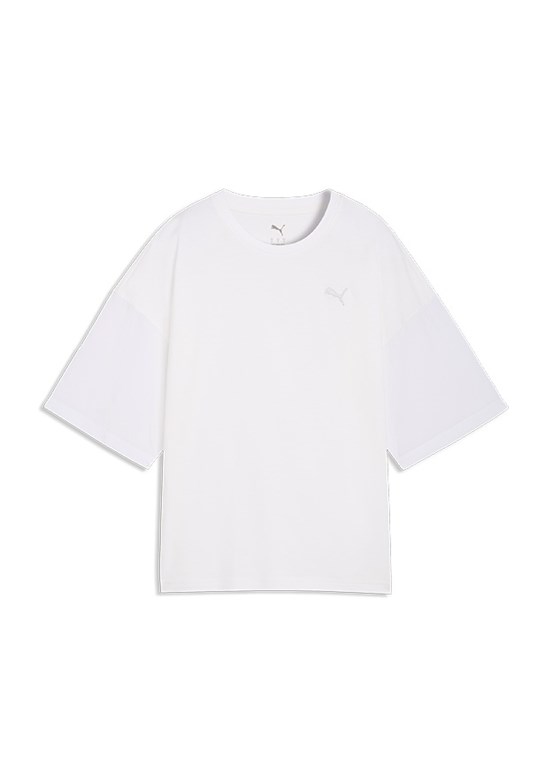 PUMA Her - 69188302 Kadın Beyaz Baskılı T-Shirt