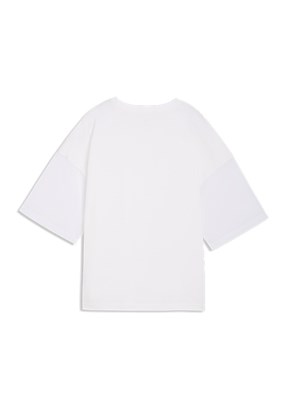 PUMA Her - 69188302 Kadın Beyaz Baskılı T-Shirt