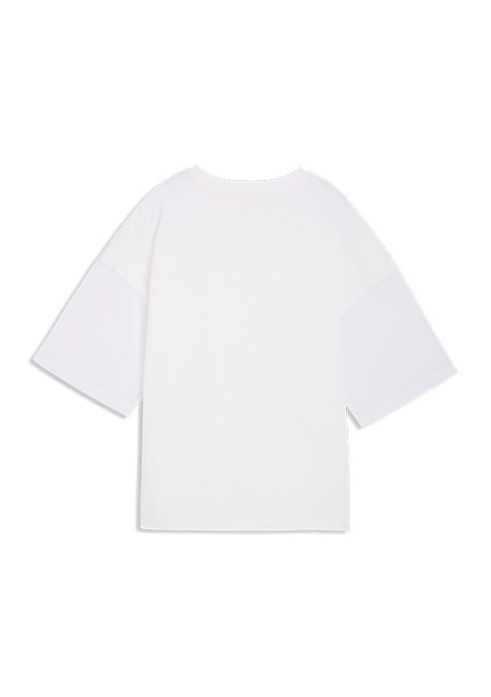 PUMA Her - 69188302 Kadın Beyaz Baskılı T-Shirt