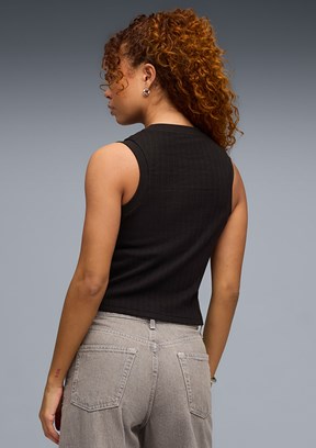 PUMA Her Tank - 69189301 Kadın Siyah Atlet T-Shirt