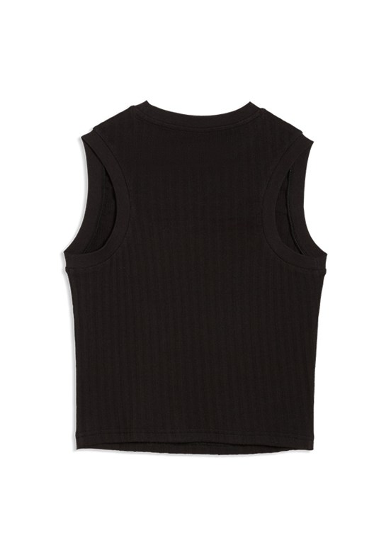 PUMA Her Tank - 69189301 Kadın Siyah Atlet T-Shirt
