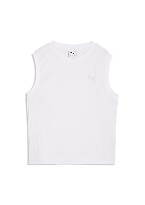 PUMA Her Tank - 69189302 Kadın Beyaz Atlet T-Shirt