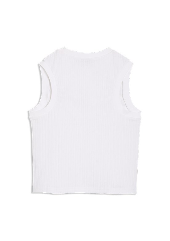 PUMA Her Tank - 69189302 Kadın Beyaz Atlet T-Shirt
