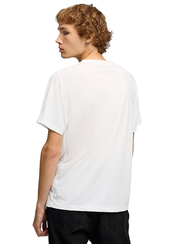 PUMA Beyaz Erkek Baskılı T-Shirt