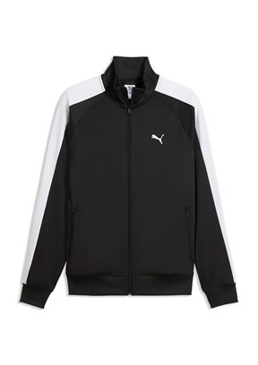 PUMA Ess T7 Poly Track - 69246201 Erkek Siyah Baskılı Ceket