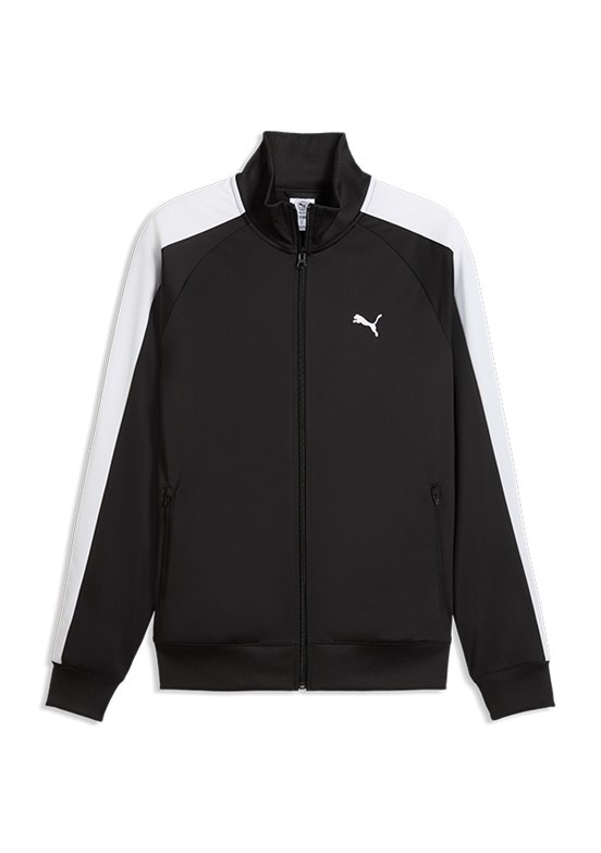 PUMA Ess T7 Poly Track - 69246201 Erkek Siyah Baskılı Ceket