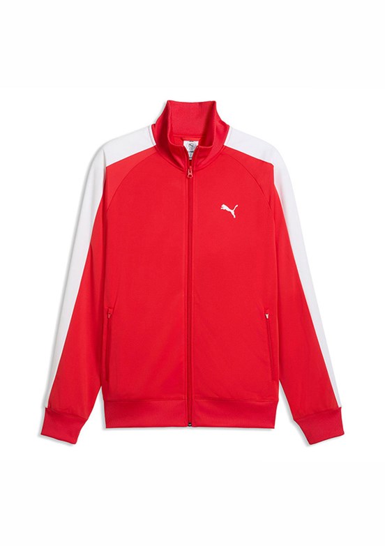 PUMA Ess T7 Poly Track - 69246211 Erkek Kırmızı Baskılı Ceket