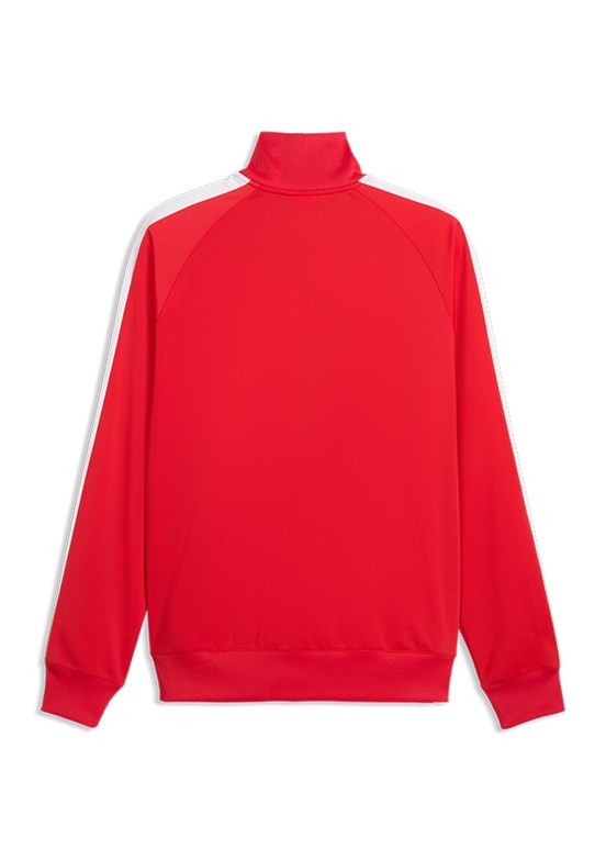 PUMA Ess T7 Poly Track - 69246211 Erkek Kırmızı Baskılı Ceket
