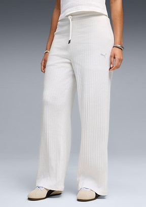 PUMA Her Comfort High-Waist Wi - 69328402 Kadın Beyaz Eşofman Altı