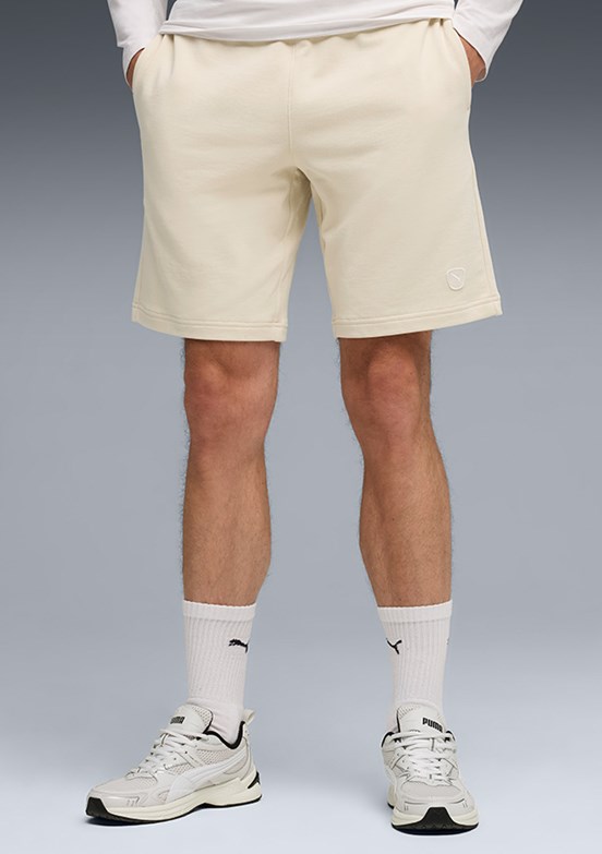 PUMA Ess Elevated Shorts 9" Tr - 69570287 Erkek Beyaz Örme Şort