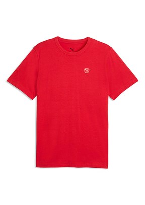 PUMA Essential Elevated - 69570311 Erkek Kırmızı Baskılı T-Shirt