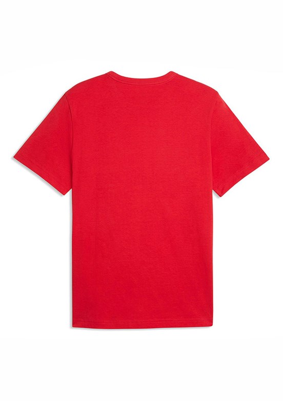 PUMA Essential Elevated - 69570311 Erkek Kırmızı Baskılı T-Shirt