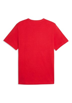 PUMA Essential Elevated - 69570311 Erkek Kırmızı Baskılı T-Shirt