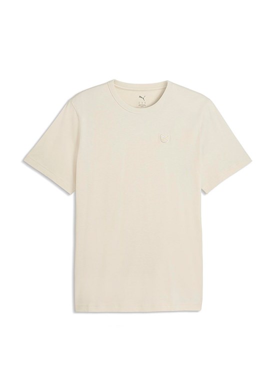 PUMA Essential Elevated - 69570387 Erkek Beyaz Baskılı T-Shirt