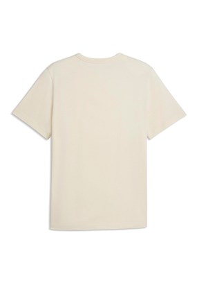PUMA Essential Elevated - 69570387 Erkek Beyaz Baskılı T-Shirt