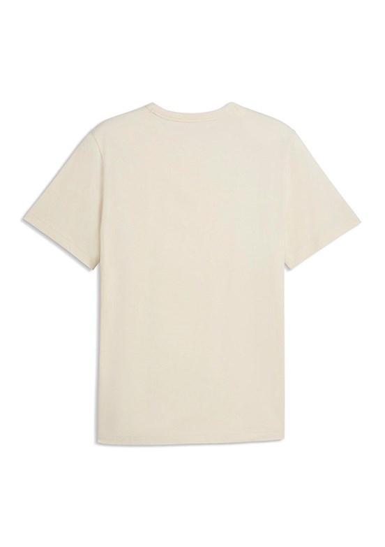 PUMA Essential Elevated - 69570387 Erkek Beyaz Baskılı T-Shirt
