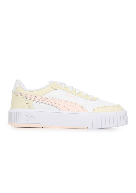 PUMA Carina Mia Beyaz-Yasemin Çiçeği Kadın Sneaker Ayakkabı