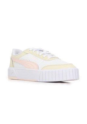 PUMA Carina Mia Beyaz-Yasemin Çiçeği Kadın Sneaker Ayakkabı