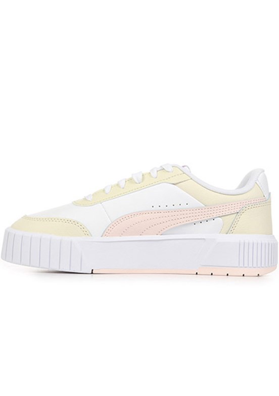 PUMA Carina Mia Beyaz-Yasemin Çiçeği Kadın Sneaker Ayakkabı