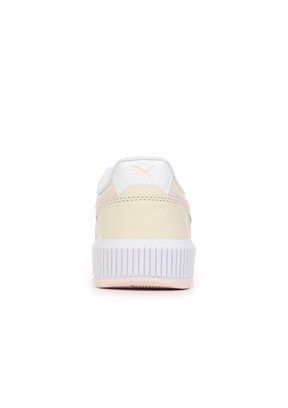 PUMA Carina Mia Beyaz-Yasemin Çiçeği Kadın Sneaker Ayakkabı