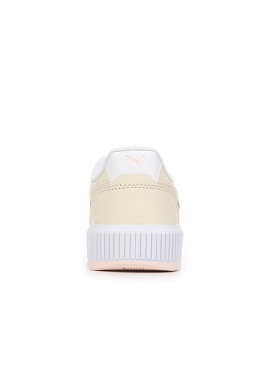 PUMA Carina Mia Beyaz-Yasemin Çiçeği Kadın Sneaker Ayakkabı