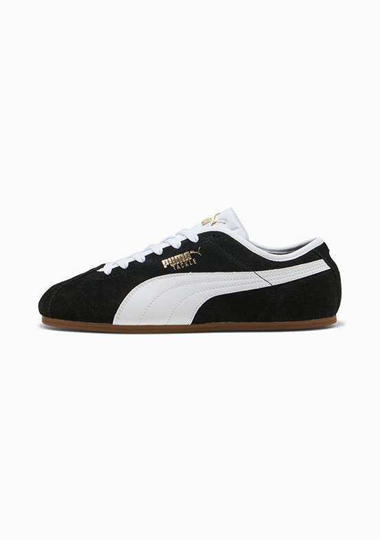 PUMA Tackle Black-White-Team Gold Unisex Sneaker Ayakkabı
