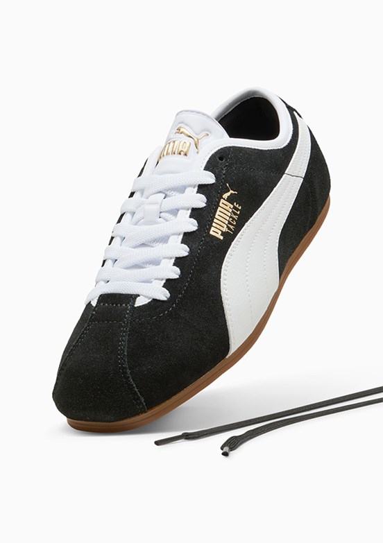 PUMA Tackle Black-White-Team Gold Unisex Sneaker Ayakkabı