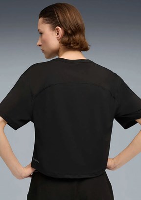 PUMA Cloudspun Relaxed Tee - 52745701 Kadın Siyah Baskılı T-Shirt