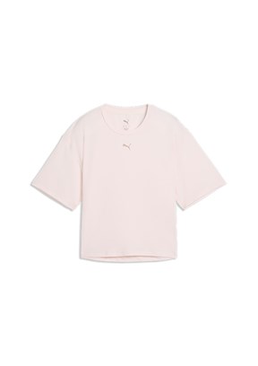 PUMA W Cloudspun Relaxed - 52745721 Kadın Bej Baskılı T-Shirt