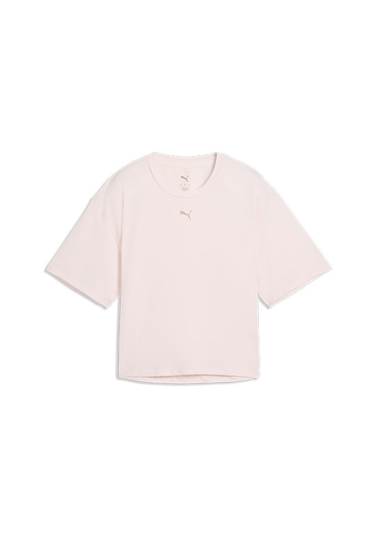 PUMA W Cloudspun Relaxed - 52745721 Kadın Bej Baskılı T-Shirt