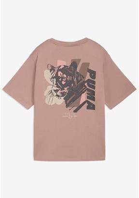 PUMA Cat Graphic Taş Kadın Baskılı T-Shirt