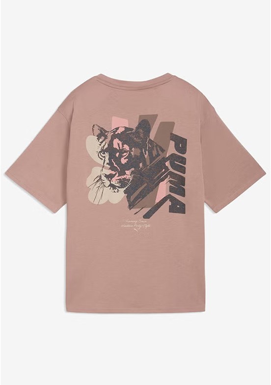 PUMA Cat Graphic Taş Kadın Baskılı T-Shirt